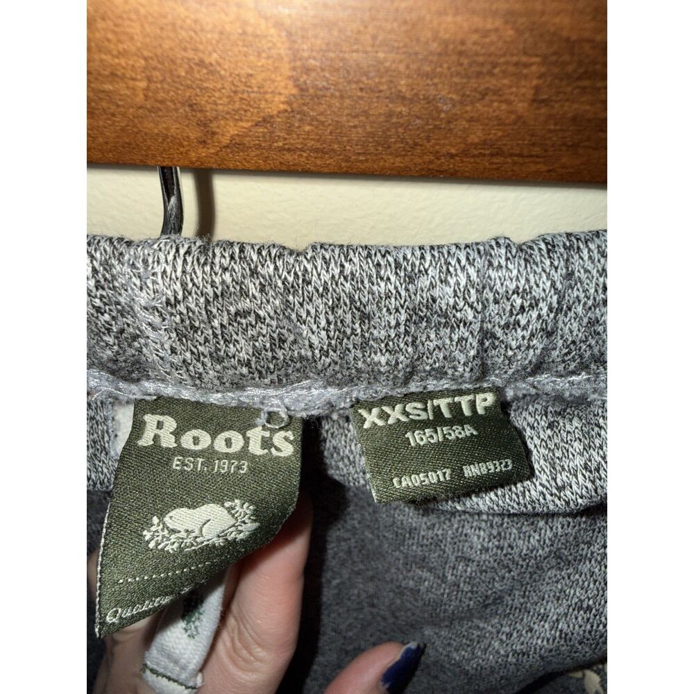 Roots Salt & Pepper Slim Cuff Jogger Sweatpants Heather Gray XXS - Picture 3 of 12